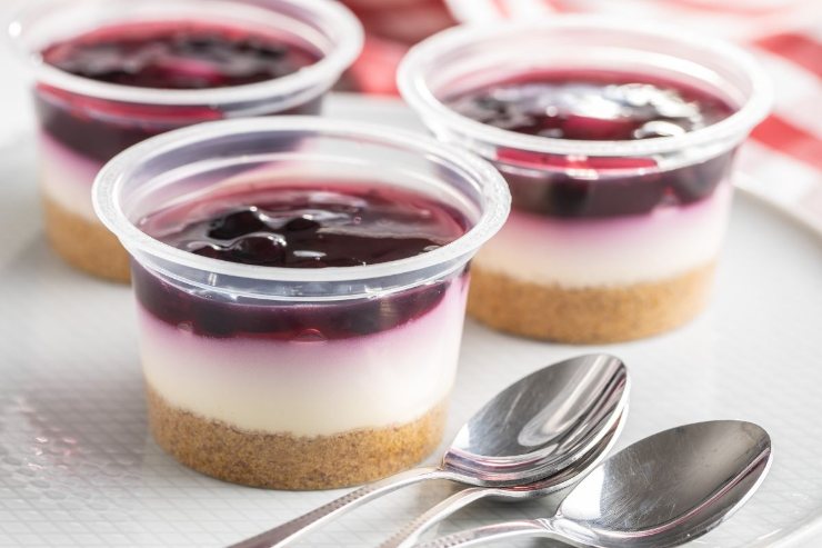 bicchierini di cheesecake