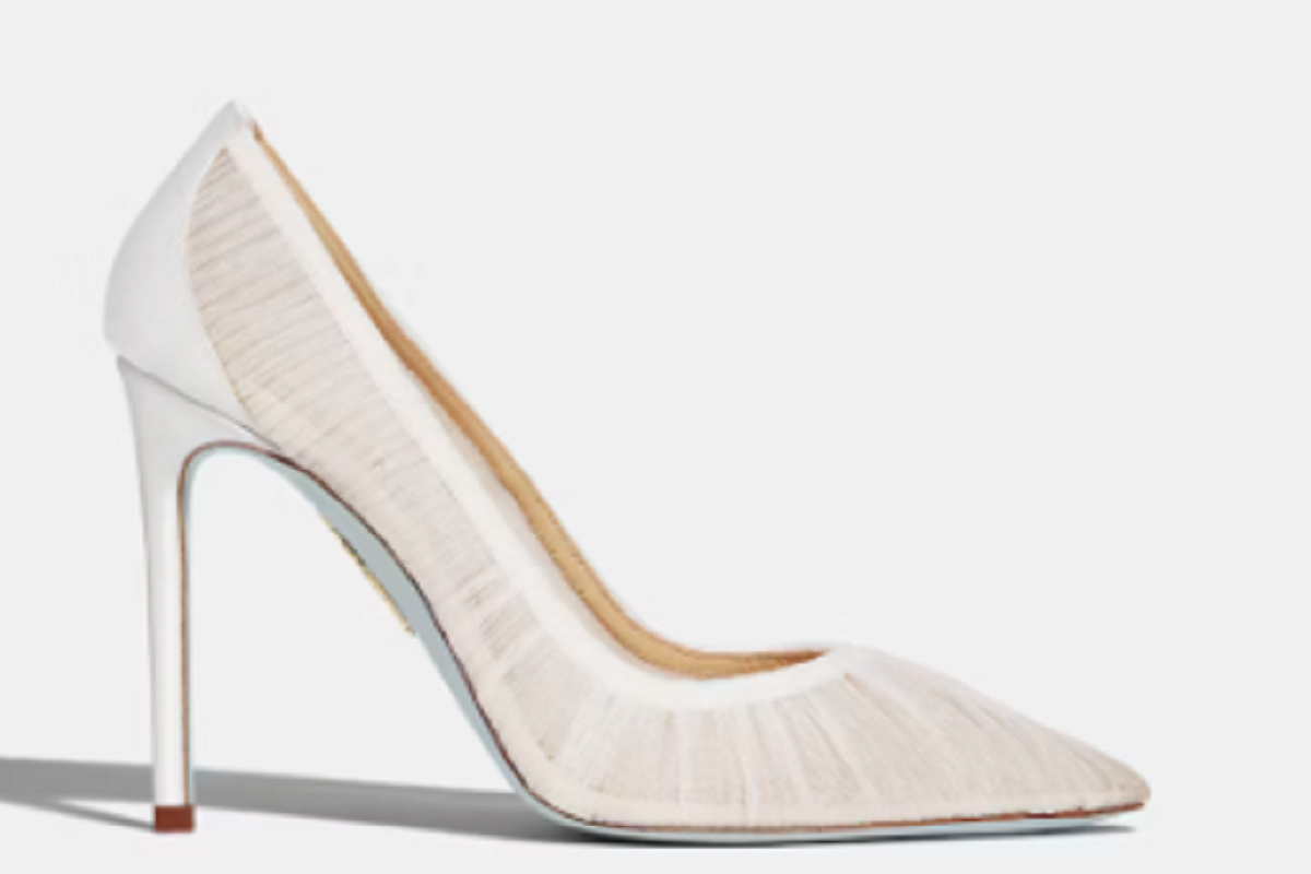 scarpa sposa in tulle