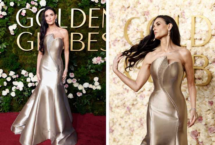 Giorgio Armani dei look Demi Moore ai Golden Globe