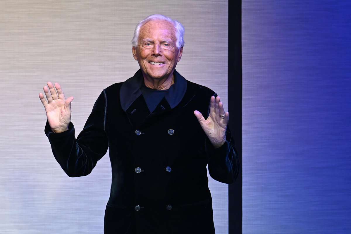 Giorgio Armani ad un evento