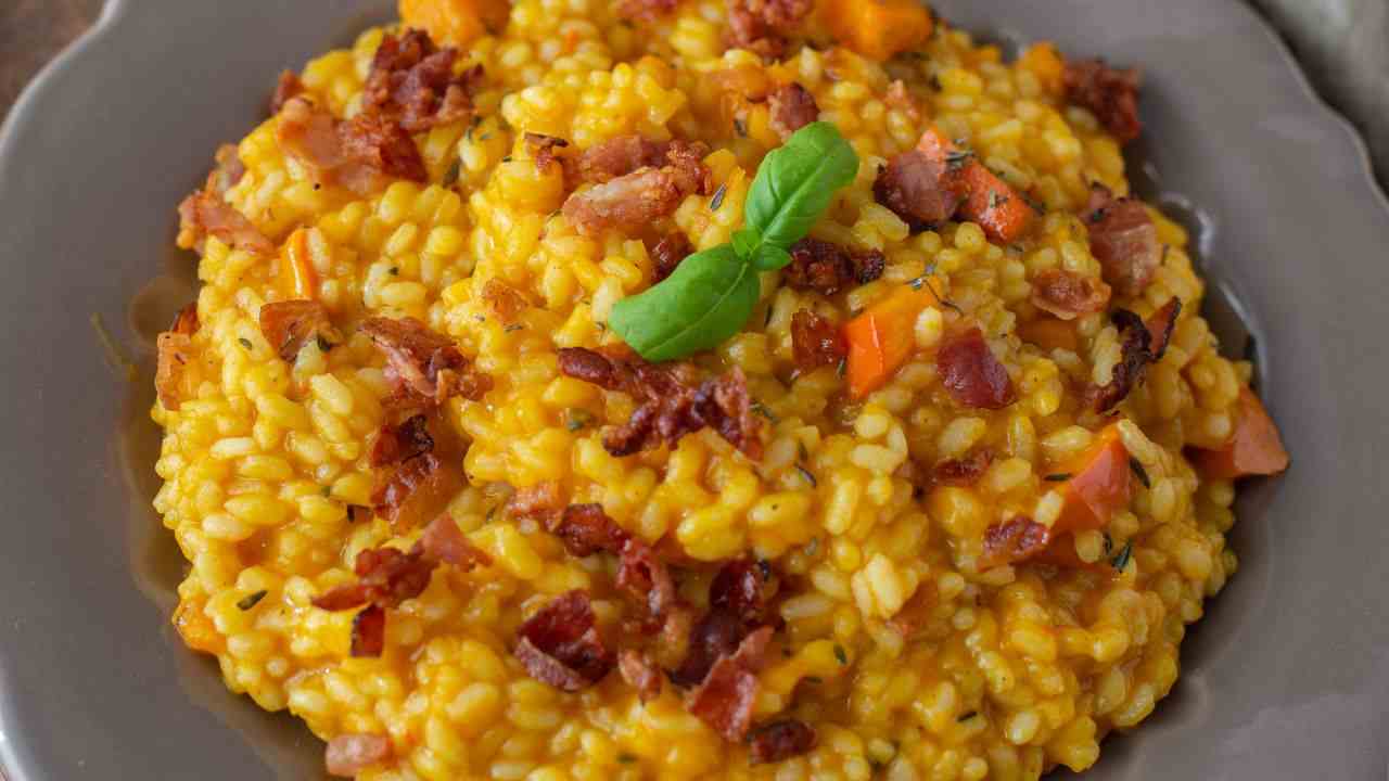 Risotto zucca e pancetta porfemme.it