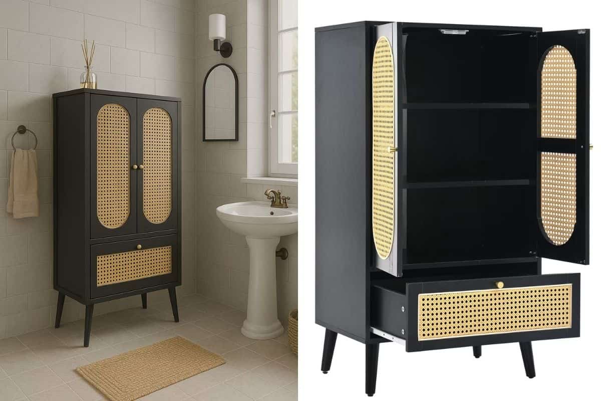 mobile nero bagno