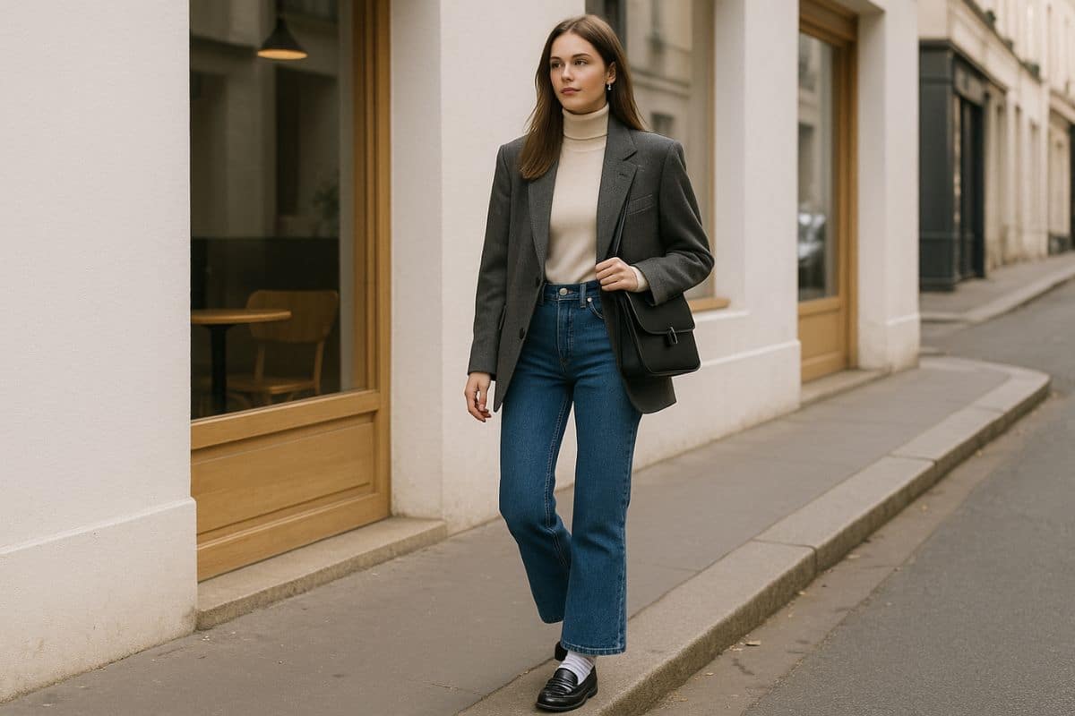 Outfit giorno jeans svasati