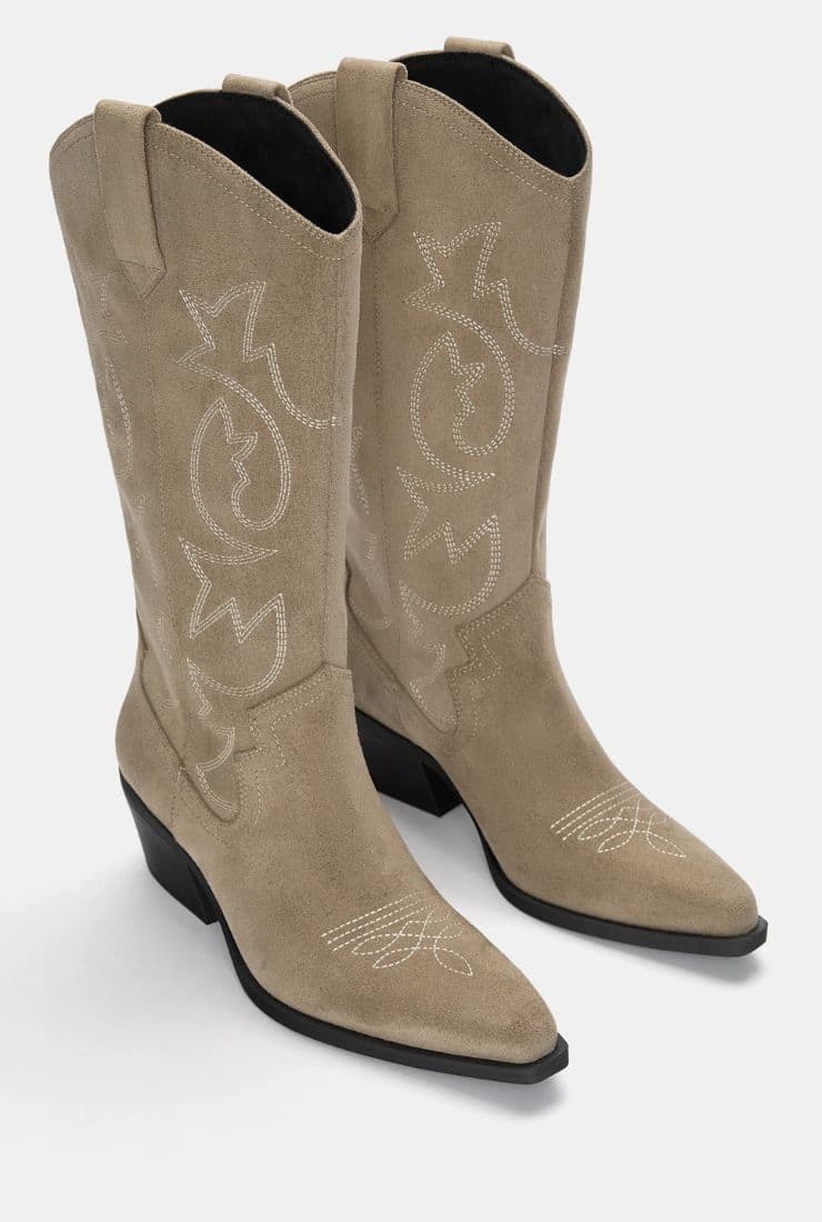 Stivali texani beige