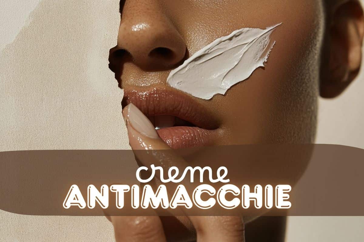 primo piano viso con crema