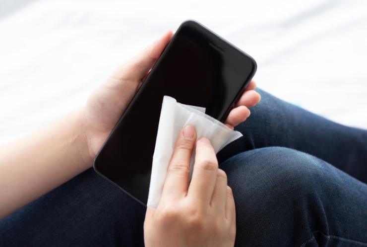 Salvietta per pulire lo smartphone