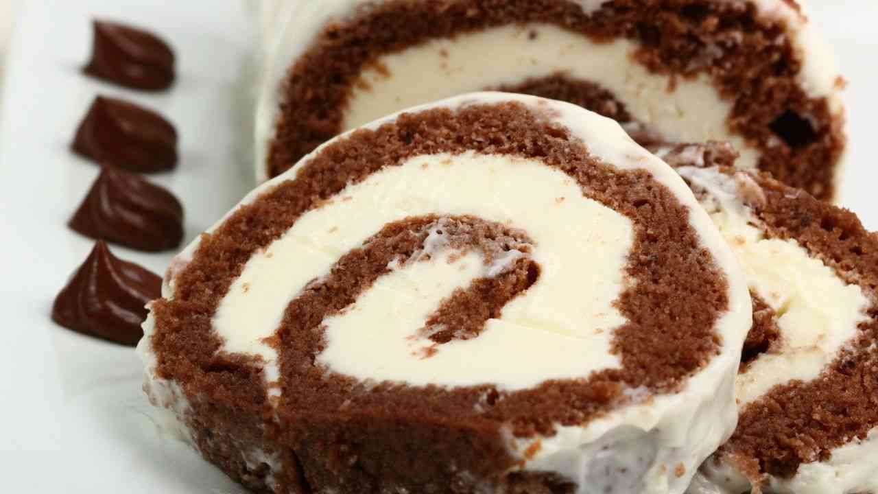 Rotolo cioccolato e mascarpone pourfemme.it