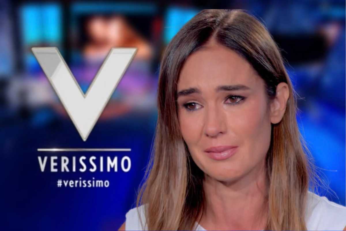 Silvia Toffanin ed il logo di Verissimo