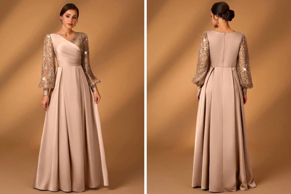 Abito color champagne