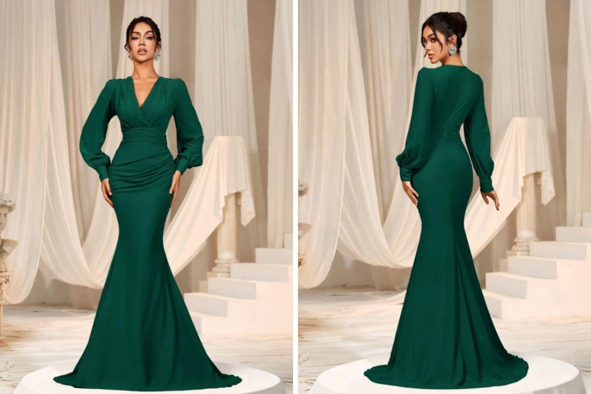 Abito elegante verde