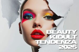 donna con make up colorato