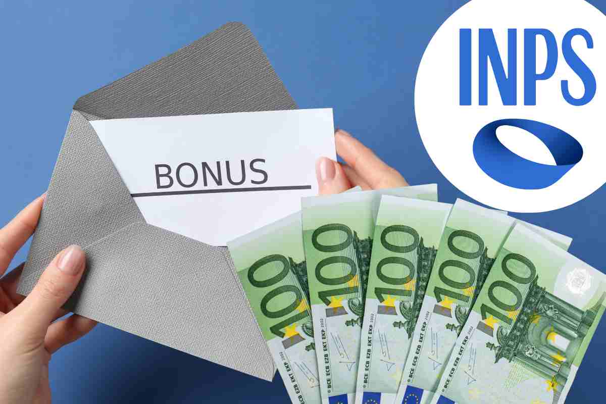 Bonus logo INPS e soldi in euro