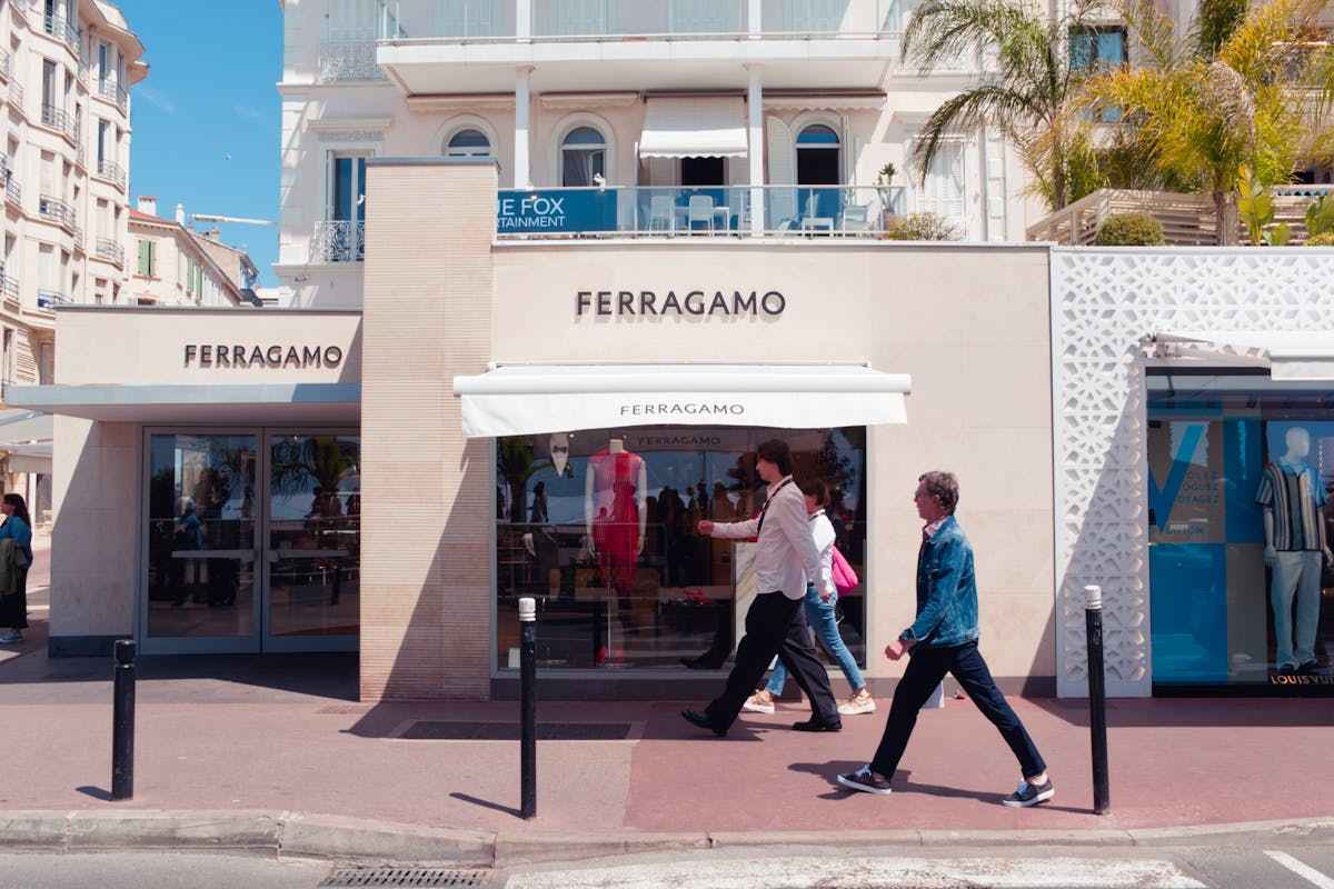 Negozio Ferragamo visto dall'esterno
