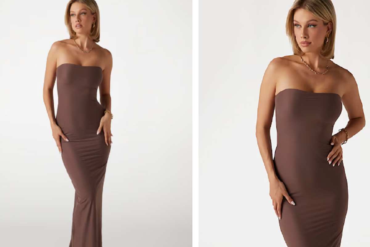 donna con tubino rosso