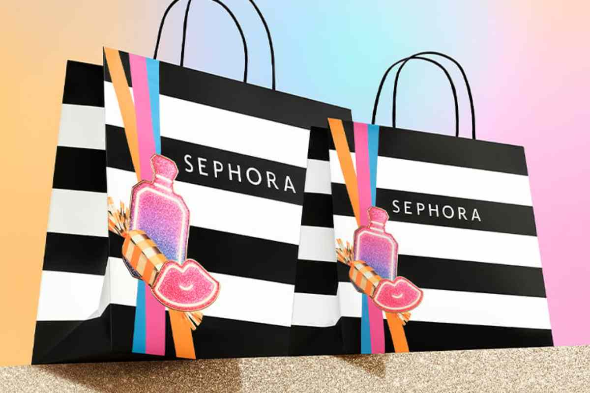 due shop bag con marchio sephora e logo dei singles' days