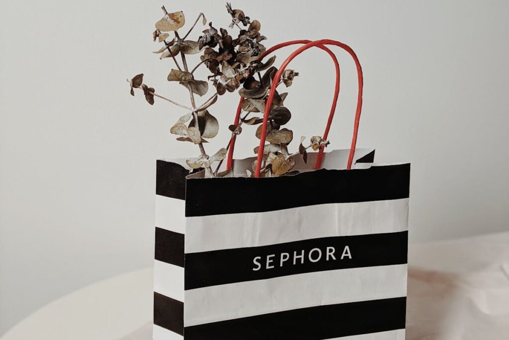 busta sephroa con fiori