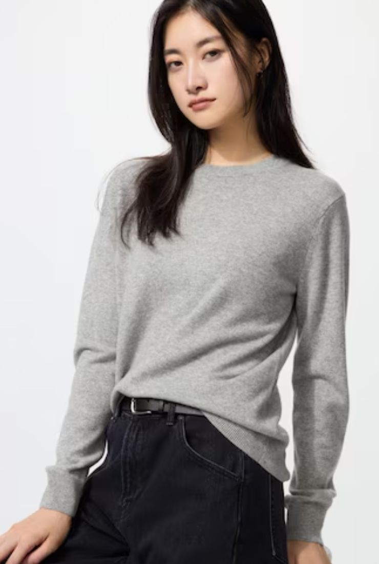 maglione grigio perla