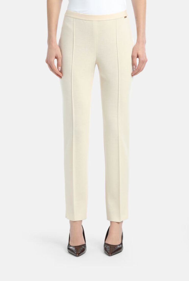Pantaloni color panna