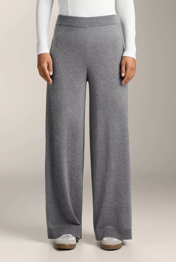 Pantaloni lana grigio