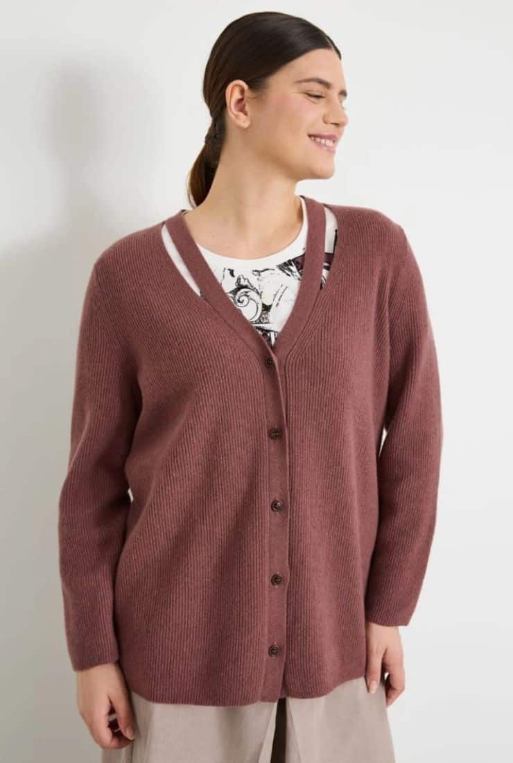 cardigan malva