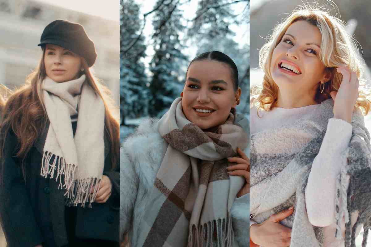 Donne vestite con sciarpa