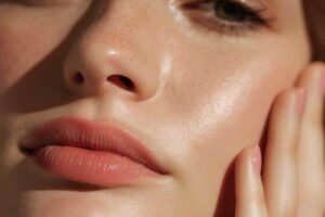 Pelle liscia del viso