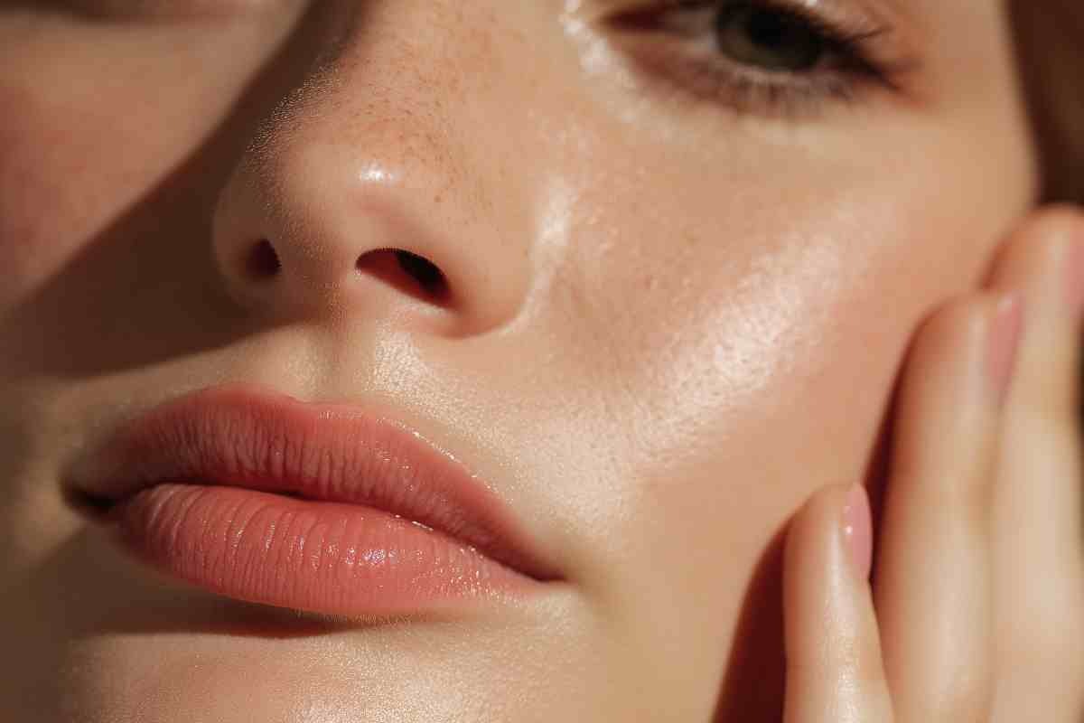 Pelle liscia del viso