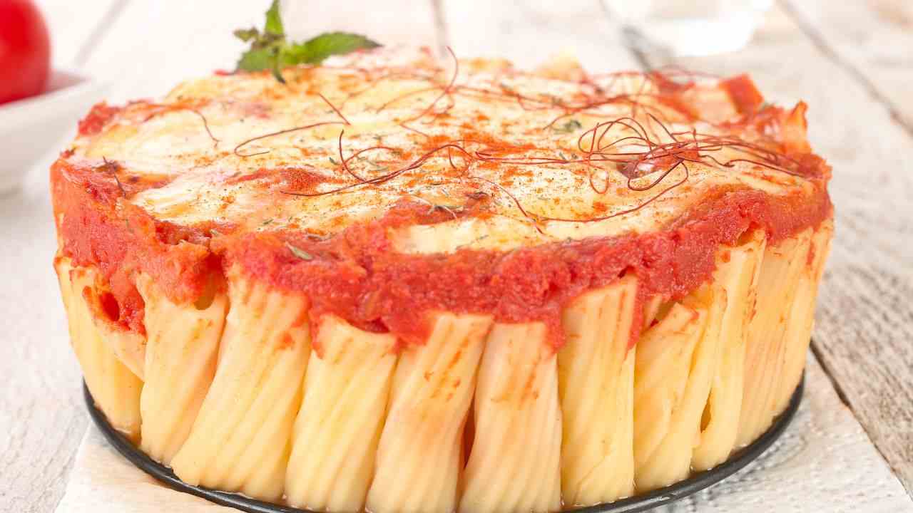 Timballo di rigatoni pourfemme.it
