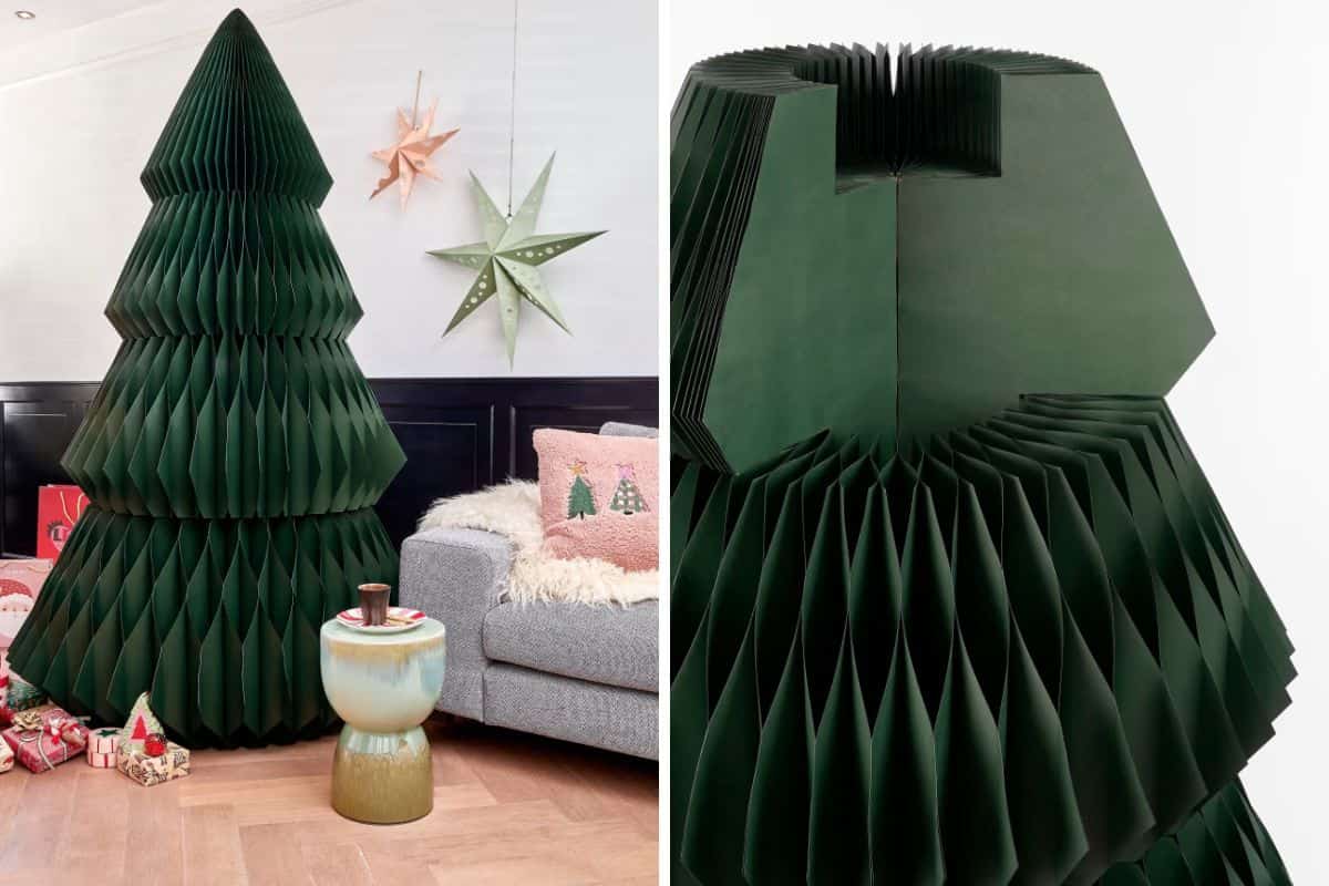 Albero Di Natale di carta verde