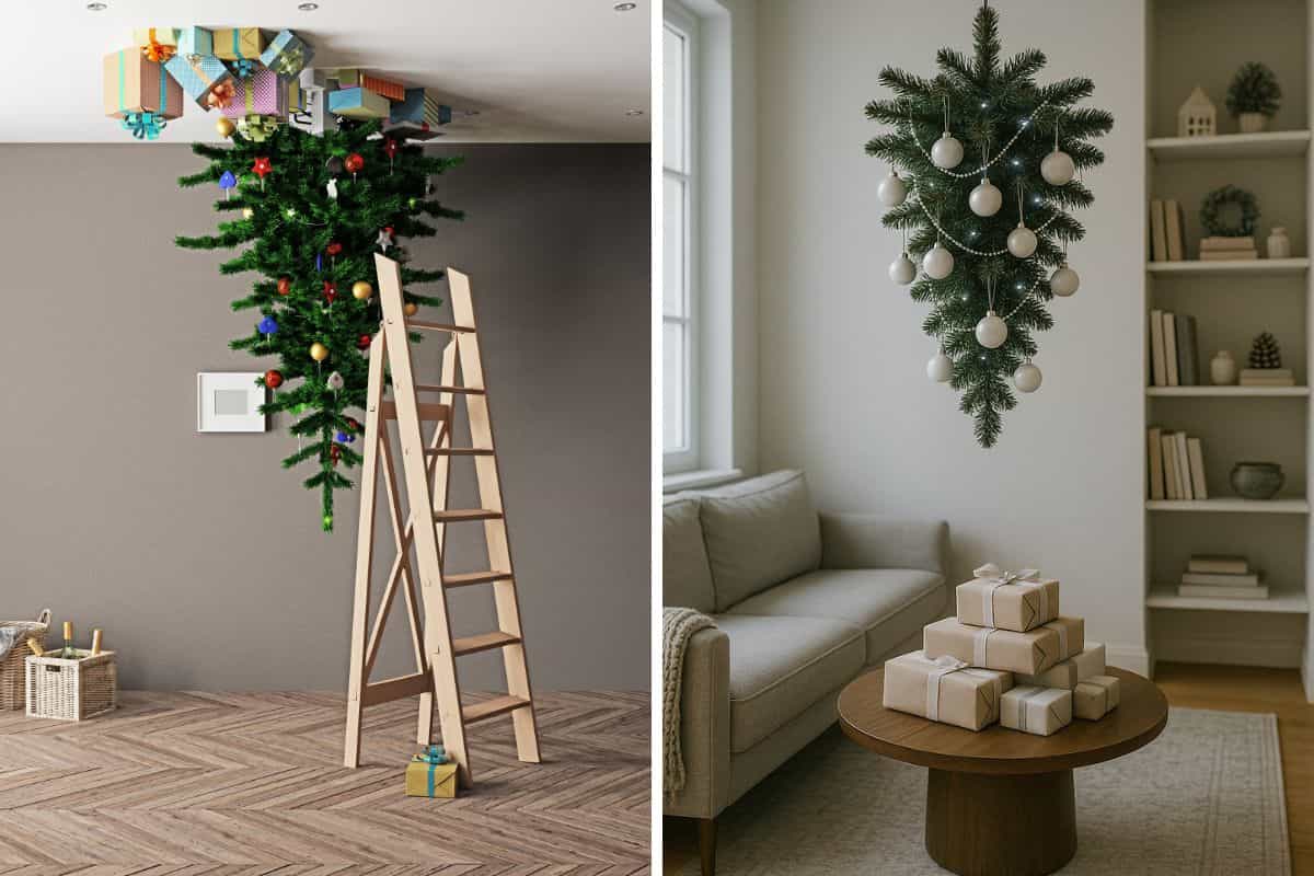 Albero di Natale capovolti