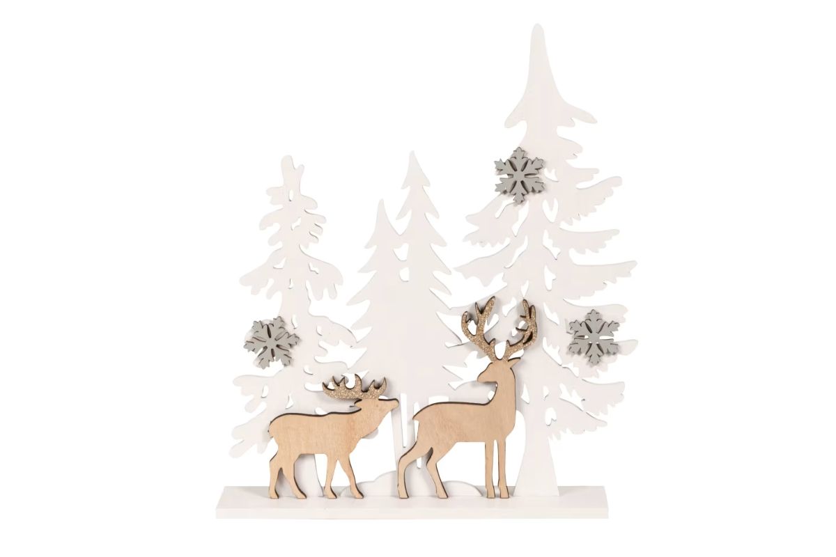 decorazione paesaggio con cervi