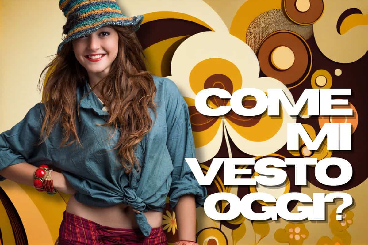 Donna vestita anni 70