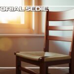 sedia di legno in primo piano vicino finestra