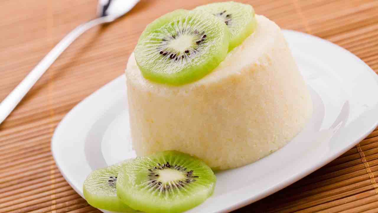panna cotta al kiwi