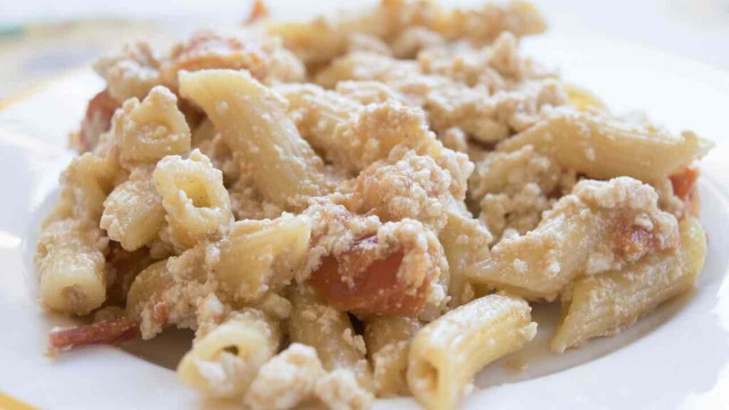 pasta ricotta e pancetta