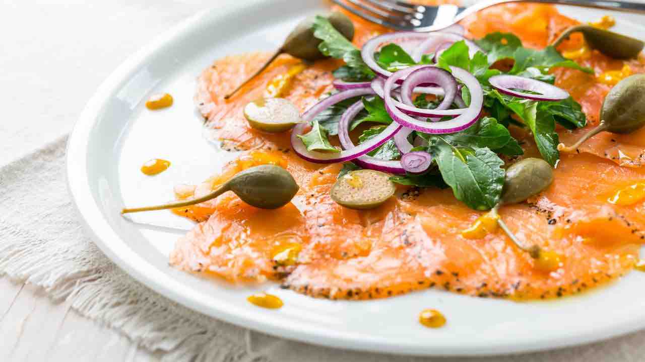 carpaccio di salmone