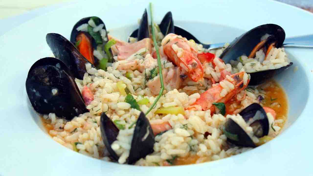 risotto alla pescatora