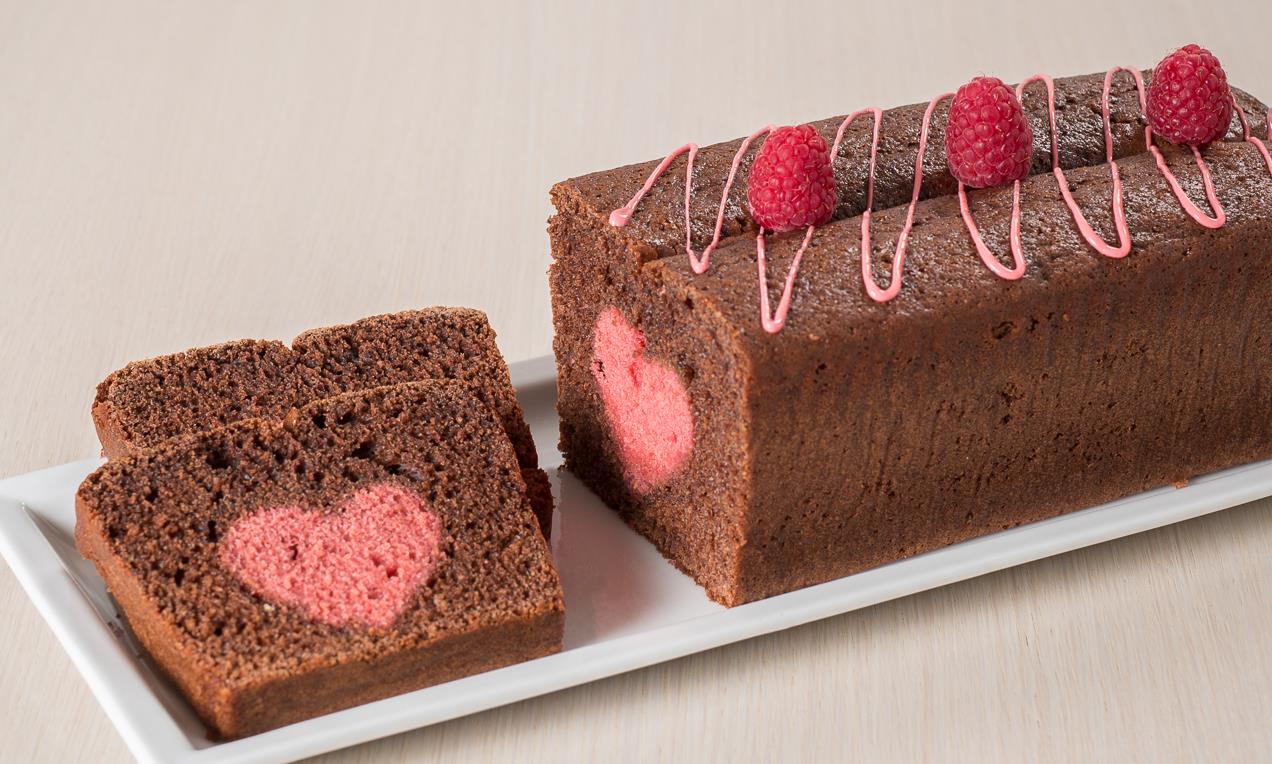 Cake cuore di lamponi Paneangeli
