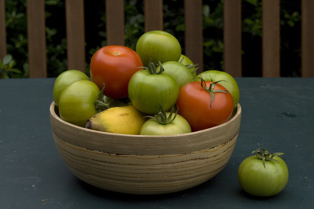 Pomodori verdi in agrodolce
