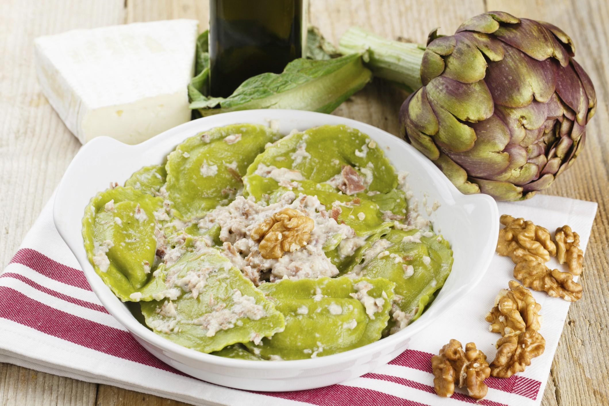 Ravioli ai carciofi