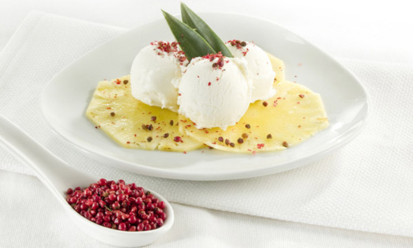 ananas con gelato