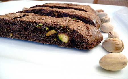 biscotti pistacchio e cioccolato