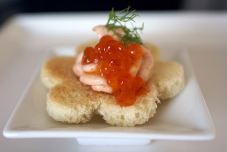 Canapè ai gamberetti