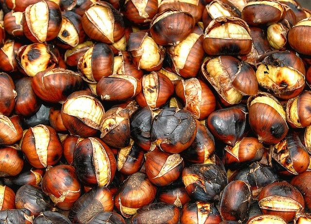 Castagne al forno