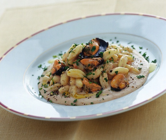 Cavatelli cozze e fagioli