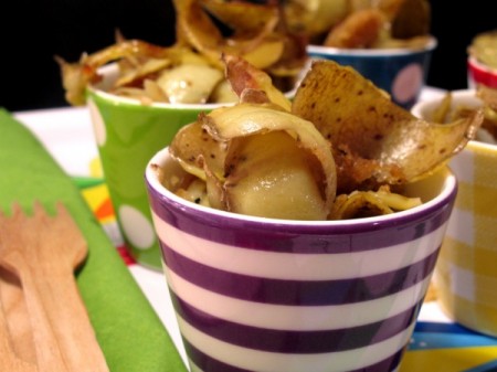 chips di bucce di patate