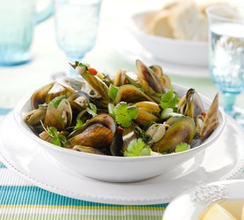 Cozze all’arancia e zenzero
