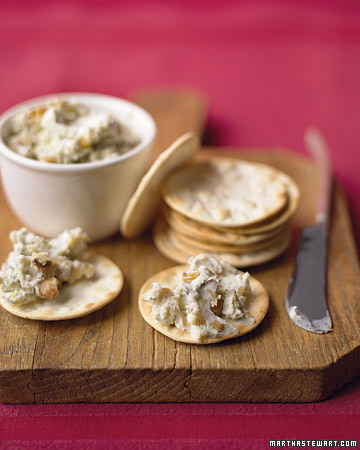 Crakers formaggio e noci
