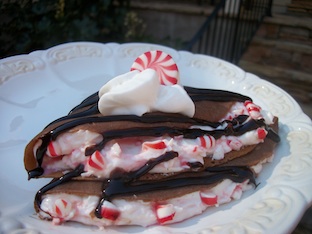 crepes con caramelle