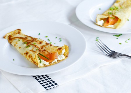 Crepes al salmone